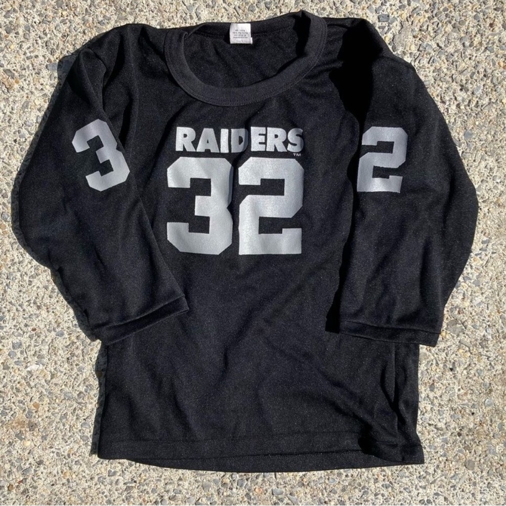 VINTAGE OAKLAND RAIDERS JERSEY SHIRT MEDIUM GIRL YOUTH